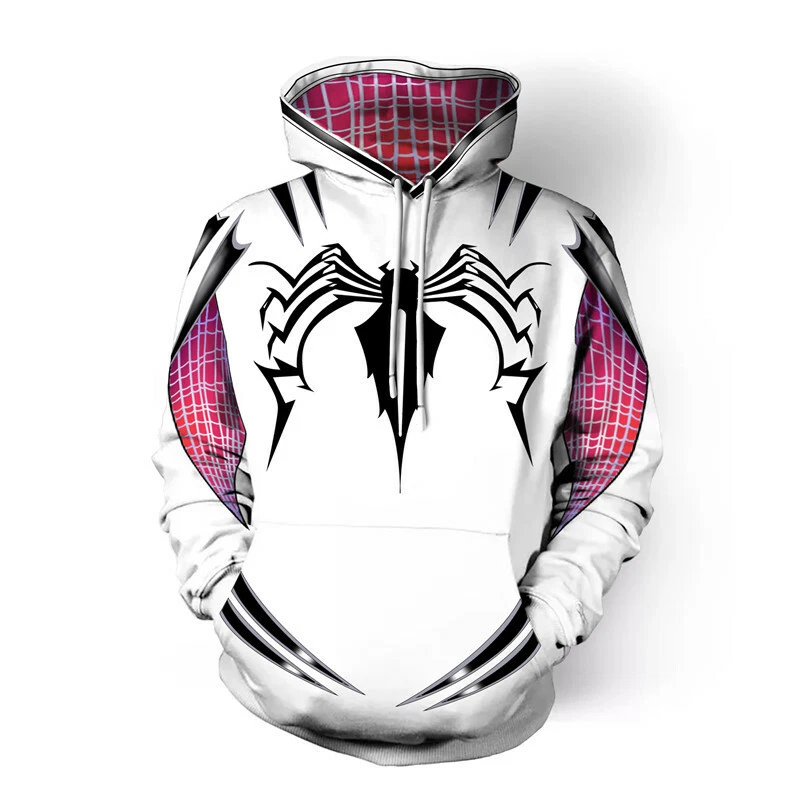 Gwen Stacy Spiderman Hoodie Jumper Spider-Man Into the Spider-Verse Costume