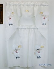 Chef Jacquard Kitchen Curtain with Swag and Tier Set 36 in