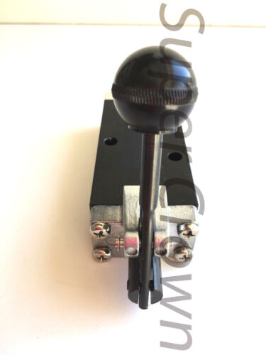 Pneumatic Hand Lever Valve 5 Port 2 Position Toggle Manual Contol SH-406-03 NPT - Picture 2 of 4