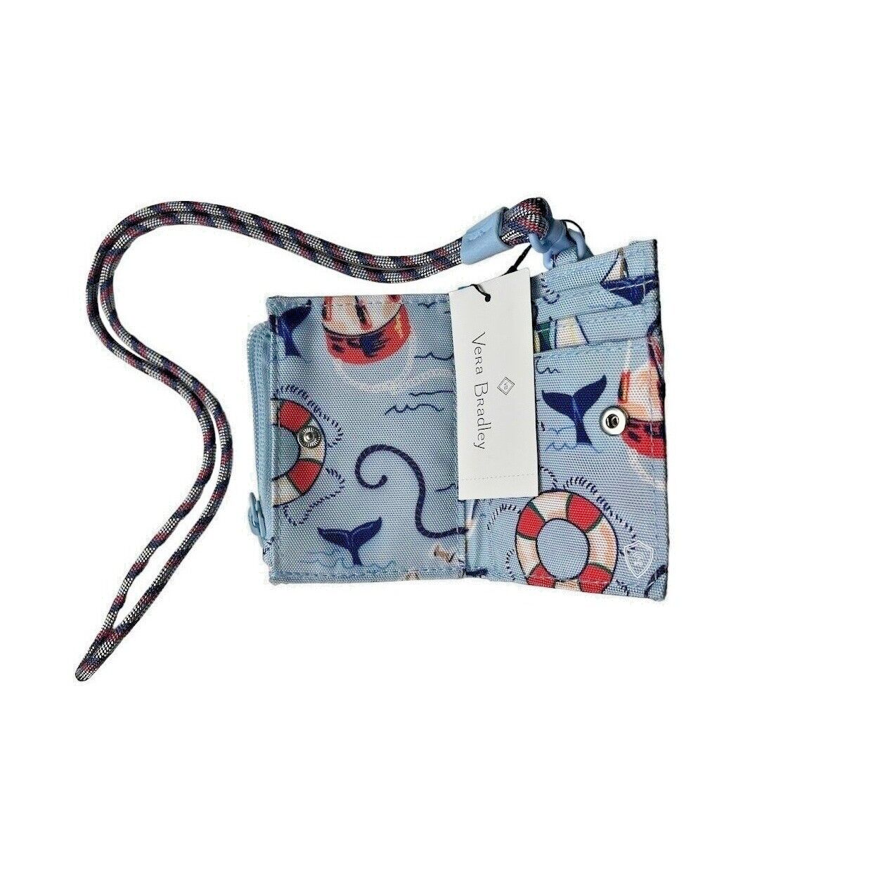 Vera Bradley Really Regatta ReActive RFID Lanyard Card Case New eBay