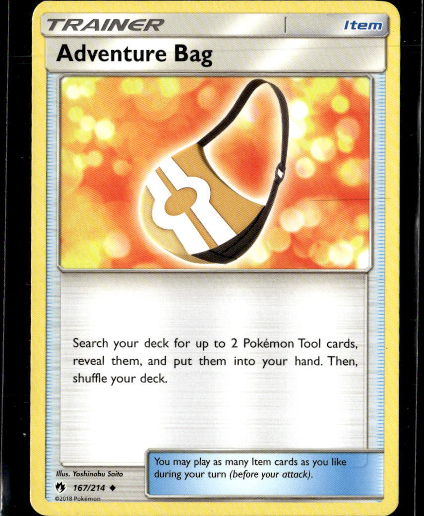 Pokemon Adventure Bag 167/214 Lost Thunder Non Holo Uncommon 2 Card Lot