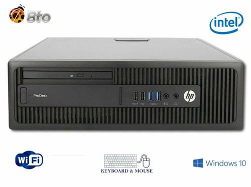 Gaming HP 600 G1 G4400 3.3GHz 8GB, 500GB NVIDIA GT 1030 WiFi Win10H SFF Computer - Afbeelding 2 van 12