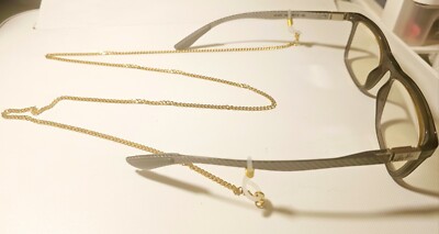 Eyeglass Cuban Link Chain Sunglasses Strap Holder Reading Glasses