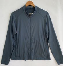 NIKE GOLF Gray Zip Up Performance Jacket Stretch 359418 Size L