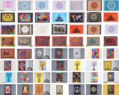 Indian Mandala Wall Hanging Handmade Wall Poster Decorative Home Cotton Tapestry