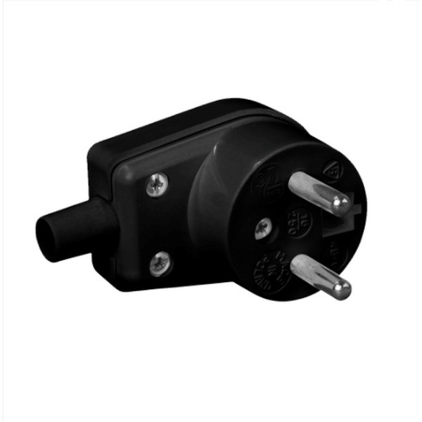 WB-6 PORTABLE PLUG SQUARE ROUND 1X Z/U 16A BLACK 3300-02