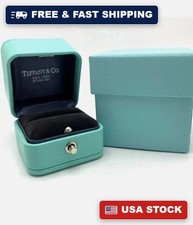 Authentic Tiffany Co Engagement Ring Box with Outer Blue Box and Ribbon
