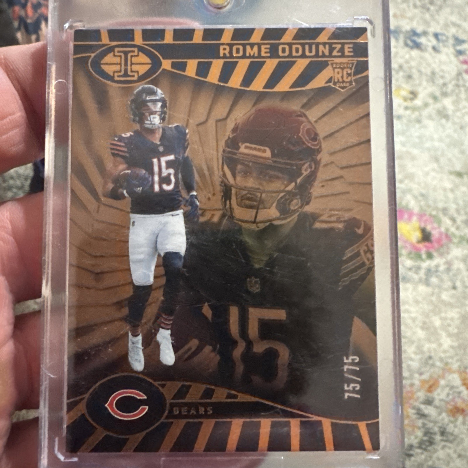 2024 Panini Illusions - Rome Odunze #14 Trophy Collection Bronze /75 (RC)