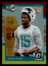 2017 Donruss Optic #137 Isaiah Ford Rookie Dolphins Red Yellow