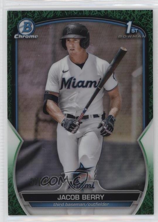 2023 Bowman Chrome Prospects Green Grass Refractor /99 Jacob Berry #BCP-108 6so