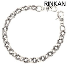 Chrome Hearts Fancy Long-2 2 Clip Long Silver Wallet Chain Men 12 28-1 6 Used c4