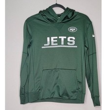 NFL Jets Boys Nike Therma-Fit Size Large Hooded Sweatshirt