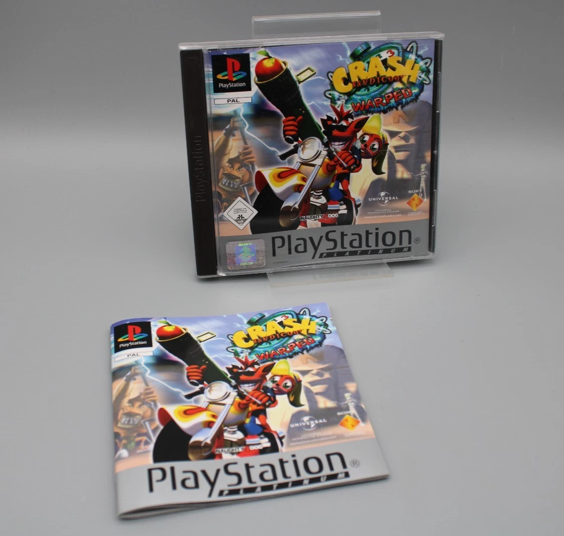 CRASH BANDICOOT 3 Warped Sony Playstation 1 (Ps1) Pal-Euro (Complete
