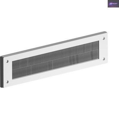 Eleganter weißer Briefkasten-Bürstendeckel - Doppelbürste, 335 mm x 75 mm für Sicherheit