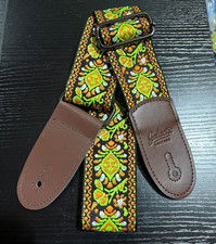 New Boho Vintage Style Guitar Strap Adjustable Black Buckle