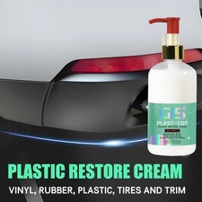 Plastic Restore Cream Car Trim Tyre Vinyl Rubber Gloss Polish