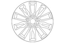 Genuine Subaru Wheel Alloy 28111an20a Genuine Subaru Wheel Alloy 28111an20a