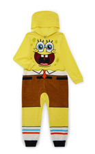 SpongeBob SquarePants Size S 6-7 Union Suit Zip New With Tag