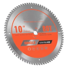 Uimoso 10-Inch 80-Tooth Circular Saw Blade for Aluminum Cutting