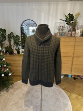 Herm s Size Small Pure Cashmere Heavy Turtleneck / Shawl Collar Sweater 2499 