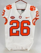 2018-22 Clemson Tigers #26 Game Used White Jersey NP R 38 567