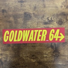 1964 Barry Goldwater Presidential Campaign Bumper Sticker Vintage Political