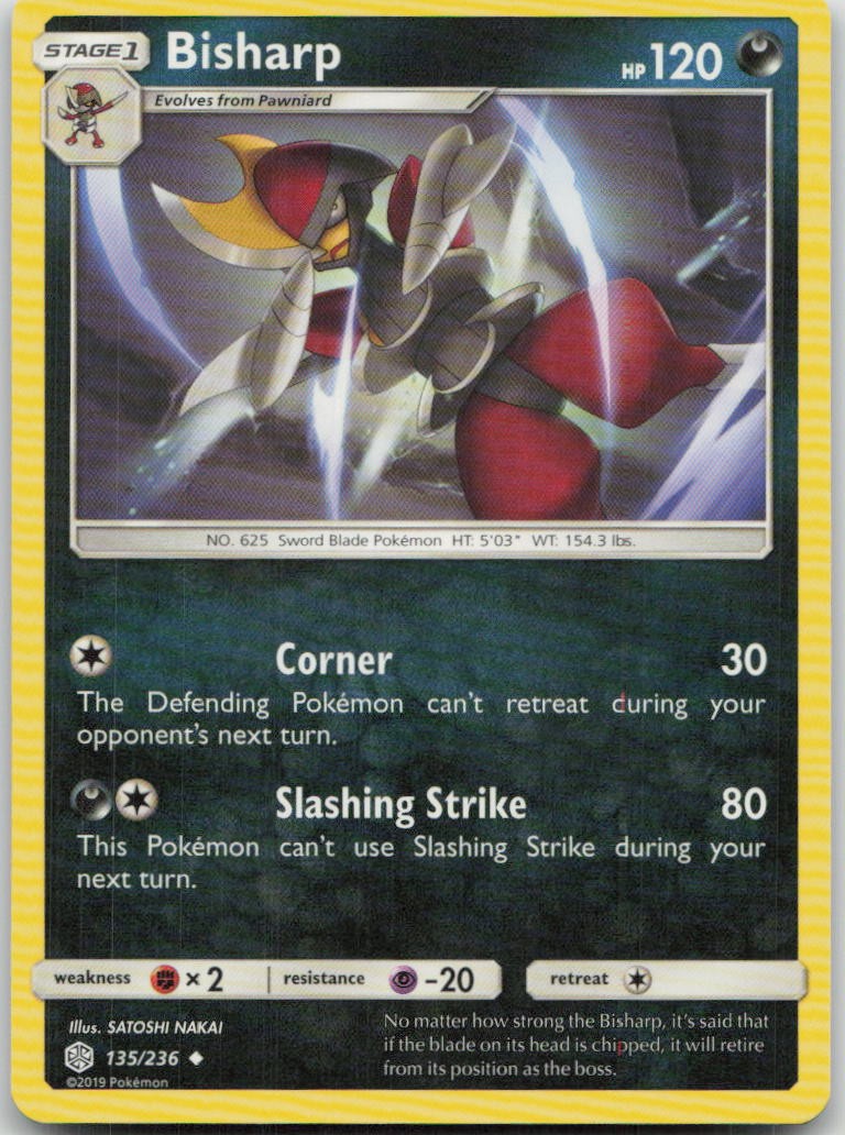 Bisharp 135/236 SM - Cosmic Eclipse Pokemon MP English