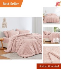 Seersucker Comforter Set Twin XL Polyester 5 Pieces All Season Bedding