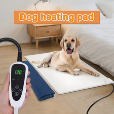 Dog Heating Pad; Thermostatic Pet Heating Pad with Adjustable Temperature From 8