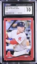 2014 Topps Update Series Mookie Betts #US-26 Red RC Rookie - CGC 10 Pop 1