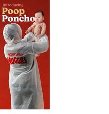 Huggies Poop Poncho Plastic Protector for Diaper Blowouts Gag Gift Funny