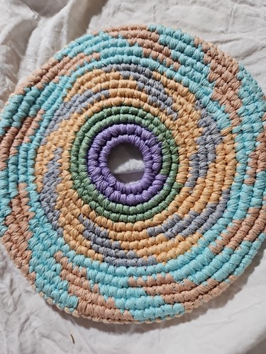 Soft Frisbee Handmade Pocket Disc Crochet In Guatemala Hiking Picnics Tailgates - Bild 2 von 2