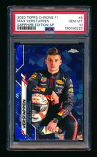 2020 Topps Chrome Sapphire F1 #6 Max Verstappen RC Image Variation SP PSA 10