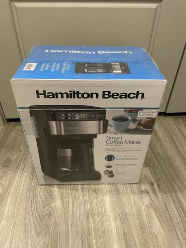 Hamilton Beach Works with Alexa Smart Coffee Maker - BLACK/ STAINLESS