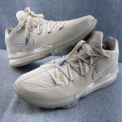 Nike LeBron 17 Low Ostern Herren Größe 13 CD5007-200 Hellcreme Sportschuhe