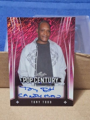 2025 TONY TODD CANDYMAN LEAF METAL AUTOGRAPHED AUTO ACTOR CARD 1/1 ONE OF