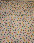 NEW HANDMADE BABY BOY GIRL  CRIB QUILT  THROW LOG CABIN BABY BLANKET FOOTPRINTS — photo 6