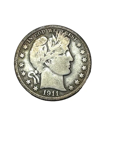 1911-S Barber Half Dollar G Good 90% Silver 50c US Type Coin Collectible