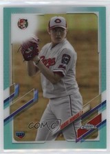 2021 Chrome NPB Nippon Professional Baseball Aqua Refractor Haruki Ohmichi 0wz