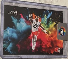 Myles Garrett Color Blast CB-43 Cleveland Browns Novelty Fan Art Card