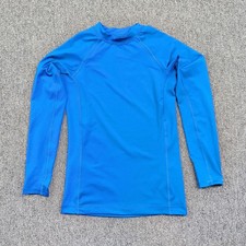 O'rageous Boys Small Blue UPF 50 Rash Guard Long Sleeve Swim Shirt Surf Athletic