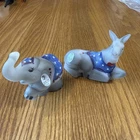Fenton patriotic Democrat Donkey and patriotic Repubican Elephant.