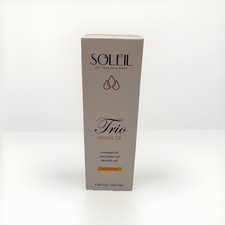 NEW Soleil Trio Miracle Oil Coconut Rose Marula Hair Serum Shine 4.06 Oz/120 ml