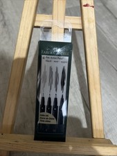 4 PACK Faber-Castell Pitt Artists Pen Assortments, Black 567100 NEW
