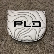 9M Ping PLD Mallet Putter Golf Head Cover White Used Condition