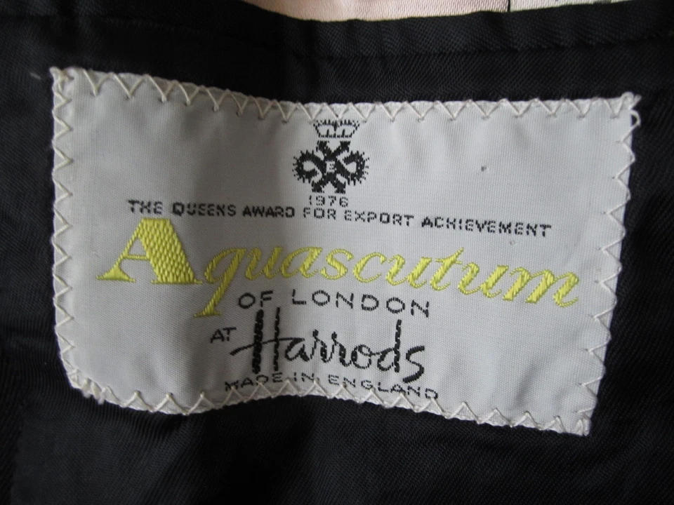 Gabardina de lana pura Worsted Aquascutum London para hombre talla 40 (MJ47) hecha en Inglaterra Foto 3 de 4