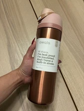 Special Edition Holiday Owala Freesip 24 oz Rose Gold