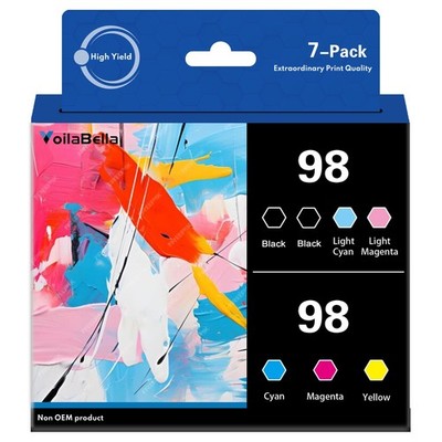 ** NEW Epson Artisan Ink | #98 | Black/Color | High Yield | Compatible | 7-Pack