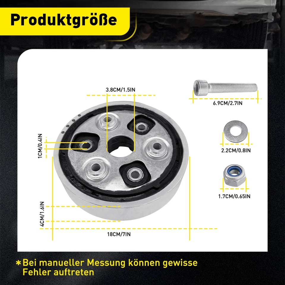 Hardyscheibe Kardanwelle Für Audi A3 Skoda Octavia VW Golf Passat 4motion Hinten - Bild 3 von 4