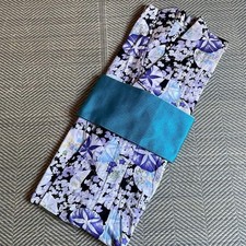 Floral Yukata Set, Morning Glory, Blue, Cool Colors